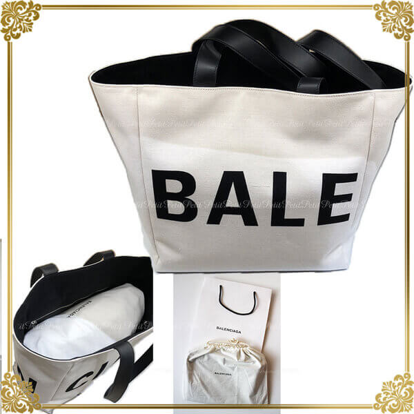 バレンシアガ トートバッグ スーパーコピーバレンシアガ ビッグロゴ 肩掛OK キャンバス地トート 大軽いキャンバス地